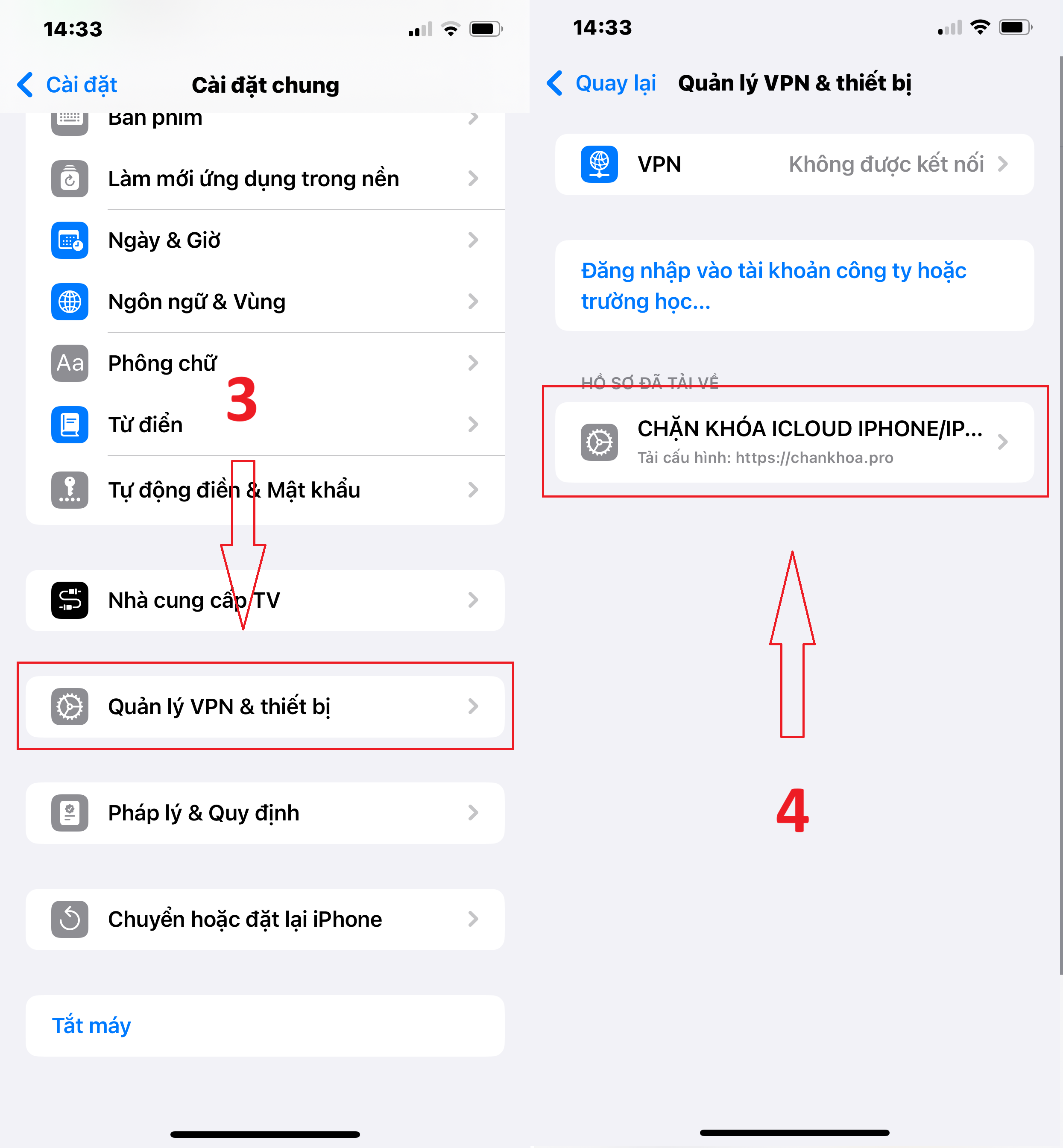 Bước 2: Tải file cấu hình .mobileconfig